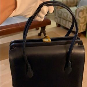 Empress- Vintage Navy blue/gold pocket book